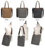 Women canvas crossbody shoulder bag with crazy leather handle portable canvas bags women tote bags handbags