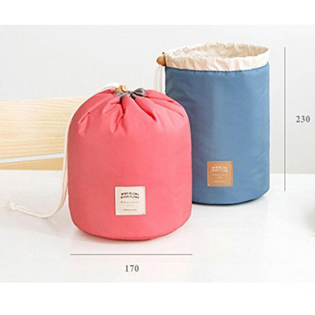 Bulk drawstring round cosmetic bags cheap wholesale makeup bags with compartments