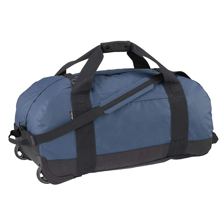 Waterproof Customized Logo Sports Travel Carry On Wheeled Duffle Bag
