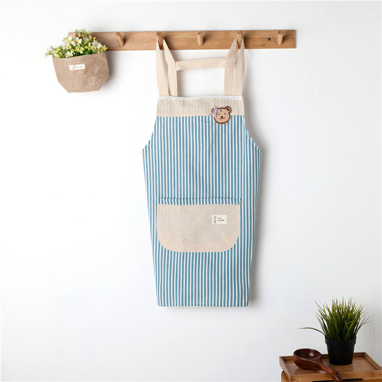 Custom waterproof apron cotton printed kitchen apron for kids women designer cooking aprons