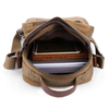 Durable canvas crossbody business shoulder messenger bag for travel