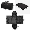 Travel Suit Duffle Garment Bag for Men, Weekender Bags with Shoes Compartment Black