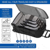 5 Pieces Travel Suitcase Organizer Travel Compressed Expanded Packing Cubes With Shoe Bag