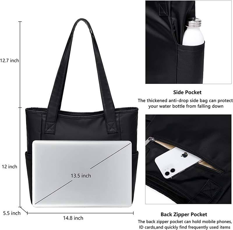 fashion women custom sublimation print logo tote bag handbag large travel shoulder bag with laptop compartment