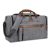 Mens Duffle Bag Travel Business Weekend Bag with Leather Trim