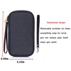 Travel Passport Wallet, Waterproof Family Passport Holder RFID Blocking Document Organizer Case with Hand Strap