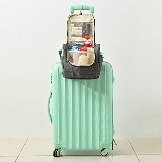 Hanging Travel Toiletry Kit Bag Cosmetics, Makeup and Toiletries Organizer