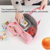 Wholesale Custom Double Deck Fashion Insulation Cooler Lunch Bag For Girls Ladies
