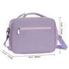 Wholesale Light Purple Custom Insulated Lunch Bag Kids School Thermal Food Drink Cooler Bag