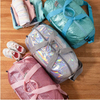 Customized weekend pink glitter duffle bag portable small carry on kids girl dance duffel bags for sports fitness