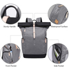 Custom Antitheft Large Rolltop School Backpack Bags for Men Women Waterproof 15.6 Inch Laptop Daypack School Bag with Usb Port