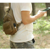 Custom mens sling bag high quality USB messenger bags crossbody
