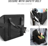 Car Seat Organizer Collapsible Small Car Seat Storage Organizer Front Or Back Automotive Backseat Organizer with Bel