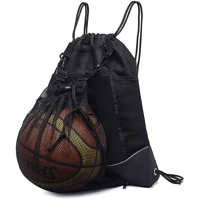 Lightweight Waterproof Gym Sport Ball Drawstring Backpack Men's Basketball Football Soccer Ball Bag