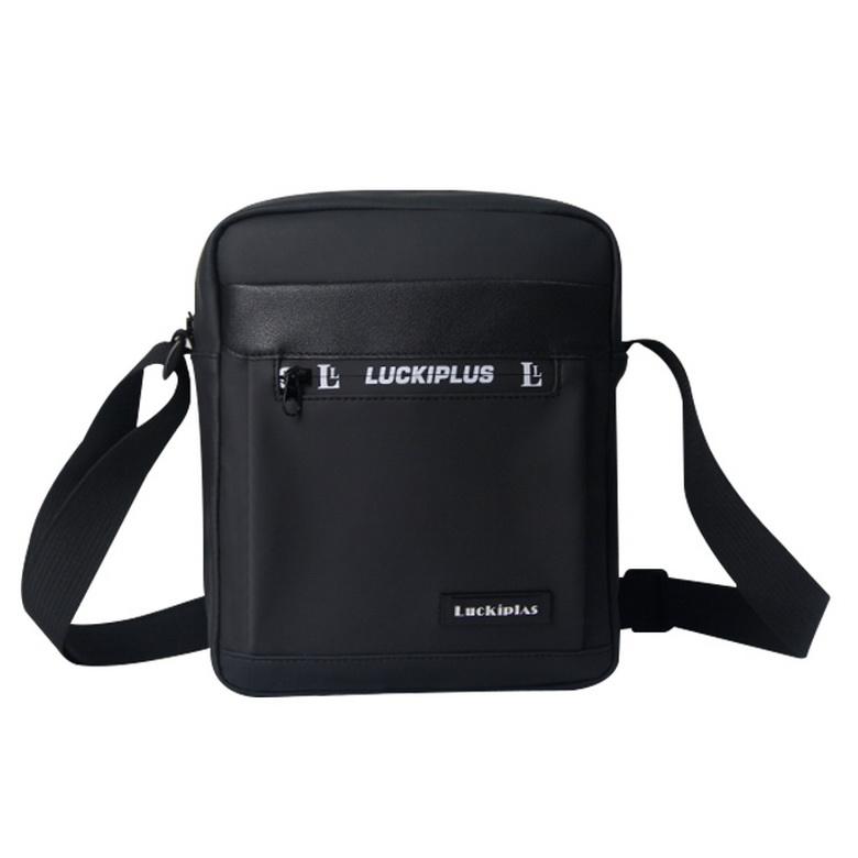 New design mens PU leather sling bag waterproof chest sling crossbody bag shoulder