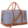 Custom Leather Travel Duffle Bag for Women Waterproof Weekender Bag with Pu Leather Durable Weekend Travel Tote Bag