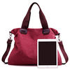 custom vintage canvas tote bag womens handbag with shoulder strap female casual cross body bag