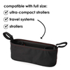 Simple Slim Baby Stroller Caddy Bag Hanging Diaper Pouch Bag With Feeding Bottle Holder