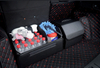 Trunk Storage Solid Color Leather Car Storage Multi Function Folding Car Boot Bag Car Truck Organiser