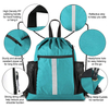 Shoe Compartment Drawstring Bag Black Drawstring Shoe Bag Oxford Drawstring Backpack Bag