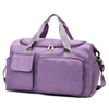 2022 Oxford Women Large Waterproof Traveling Sports Gym Duffle Bag Overnight Bags With Shoe Compartment