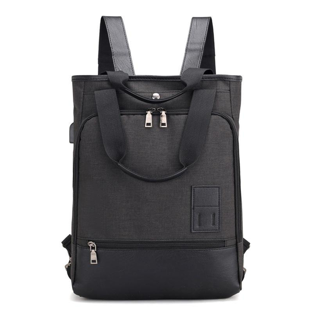 Black Large Capacity Traveling Male Business Laptop Bag Book Bags Backpacks Backpack for Men with Usb