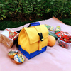 Waterproof Insulated Food Delivery Bag Thermal Bottle Yellow Bag Kids Lunch Box Set with Bag for Outdoor Sports Lunch