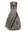 Wholesale Canvas Sling Bag Crossbody Backpack Shoulder Casual Daypack Rucksack for Men Women Outdoor Cycling Hiking Travel