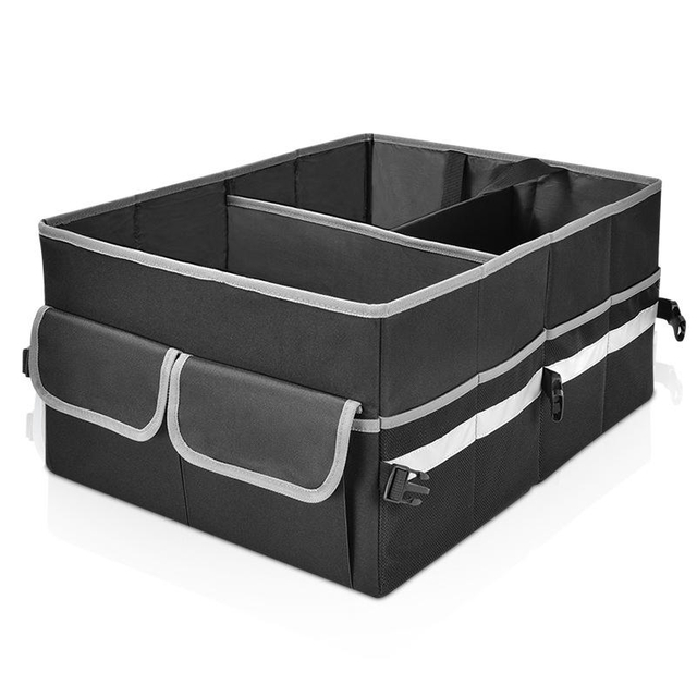 Collapsible Car Trunk Storage Organizer Car Storage Box for SUV Truck Car Accessories for Road Trip