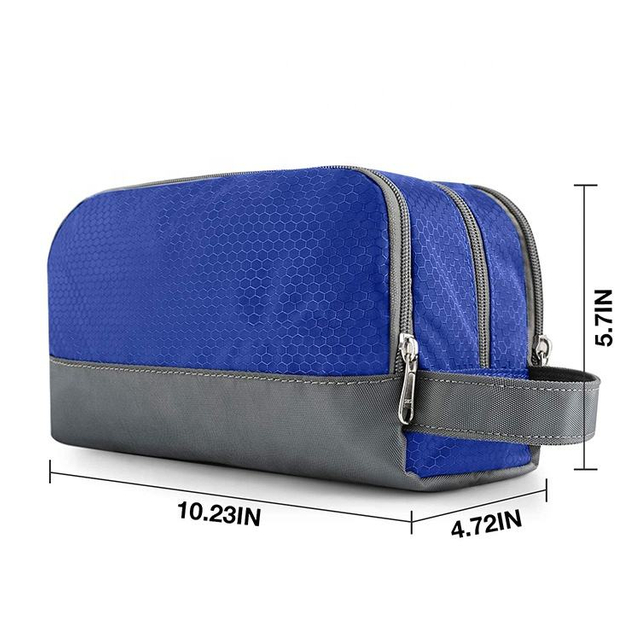 Promotional Waterproof Toiletry Cosmetic Bag for Man's Travel Dopp Kit Compartment Wash Bag Custom Logo