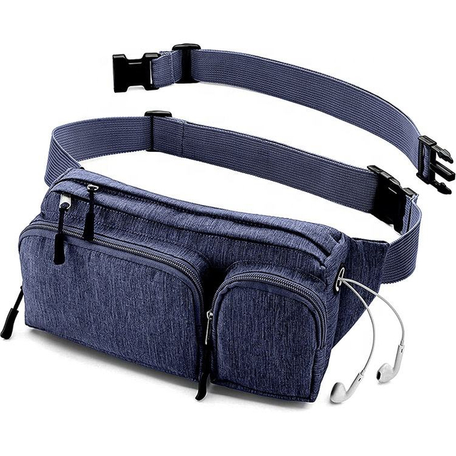 Hot Style Multi Pocket Nylon Waist Bag for Man Running Belt Waterproof Travel Mobile Phone Fanny Pack