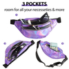 Clear PVC Unisex Hologram Transparent Waist Bag for Hiking Custom Running Belt Fanny Pack Chest Bag