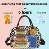 Waterproof Cooler Bag Food Thermal Insulation Cooler Bags Leopard Tote Cooler Bag