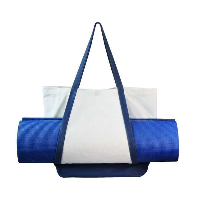 Multi-function Eco-friendly Custom Sport Yoga Gym Tote Duffle Bag Shopping Travel Yoga Mat Bag Canvas