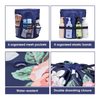 Large Capacity Multi Pocket Cosmetic Pouch Drawstring Closure Makeup Bag Full Printing Personalized Makeup Bag