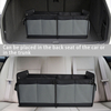 Large Car Accessories Organizer Track Storage Box Folding Collapsible Car Trunk Organizer with Tray