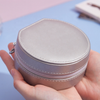 Waterproof PU Leather Jewelry Boxes Custom Logo Travel Jewelry Storage Organizer Box Packaging Velvet Jewelry Box