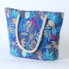 Extra Large Heavy Duty Printed Summer Beach Bag Shopping Bag Canvas With Floral Pattern For Woman