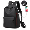 Waterproof Black Laptop Backpack with Usb Charging Port Light Weight Collegue School Bookbags for Men And Women