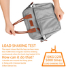 Women & Men Grey Lunch Bag Insulated Lunch Box Cooler Tote Bags Adult Reusable Lunch Boxes for Work School College Travel