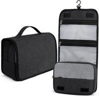 Oem Water-resistant Cosmetic Bags Hot Selling Hanging Travel Toiletry Bag for Men with Hanging Hook