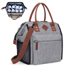 Adult Large Picnic Bag Lunch Box Insulated Lunch Cooler Bag Thermal Lunch Tote with Removable Shoulder Strap for Men