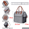 Adult Large Picnic Bag Lunch Box Insulated Lunch Cooler Bag Thermal Lunch Tote with Removable Shoulder Strap for Men