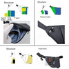 Fashion Unisex Anti-theft Leisure Sling Bag Chest One Shoulder Backpack Men Crossbody Bag for Travel Sports