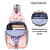 Custom Sling Bags Colorful Printing Daypack Hiking Chest Crossbody Women Men Travel Cycling