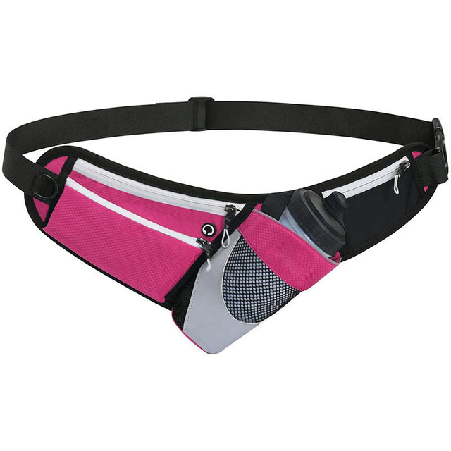 Waterproof Outdoor Sports Luminous Custom Logo Nylon Women Waist Running Belt Bag