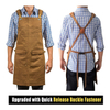 Leather tool apron welding multi-use leather carpenter apron with 3 pockets Cheap Wholesale