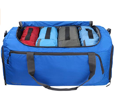 Waterproof Lightweight Foldable men Travel Duffel Bag folding with Shoes Bag
