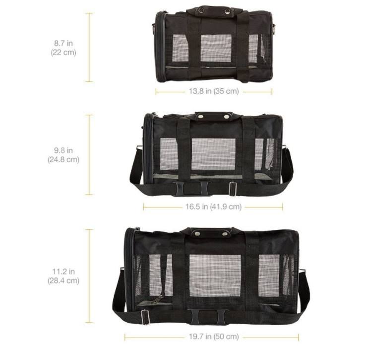 Pet Carrier Bag for Dogs or Cats Soft-Sided Pet Travel Carrier