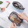 Custom Logo Toiletry Bag PU Leather Cosmetic Bag Travel High Quality Factory Price Large Makeup Bag 2 Set Different Style